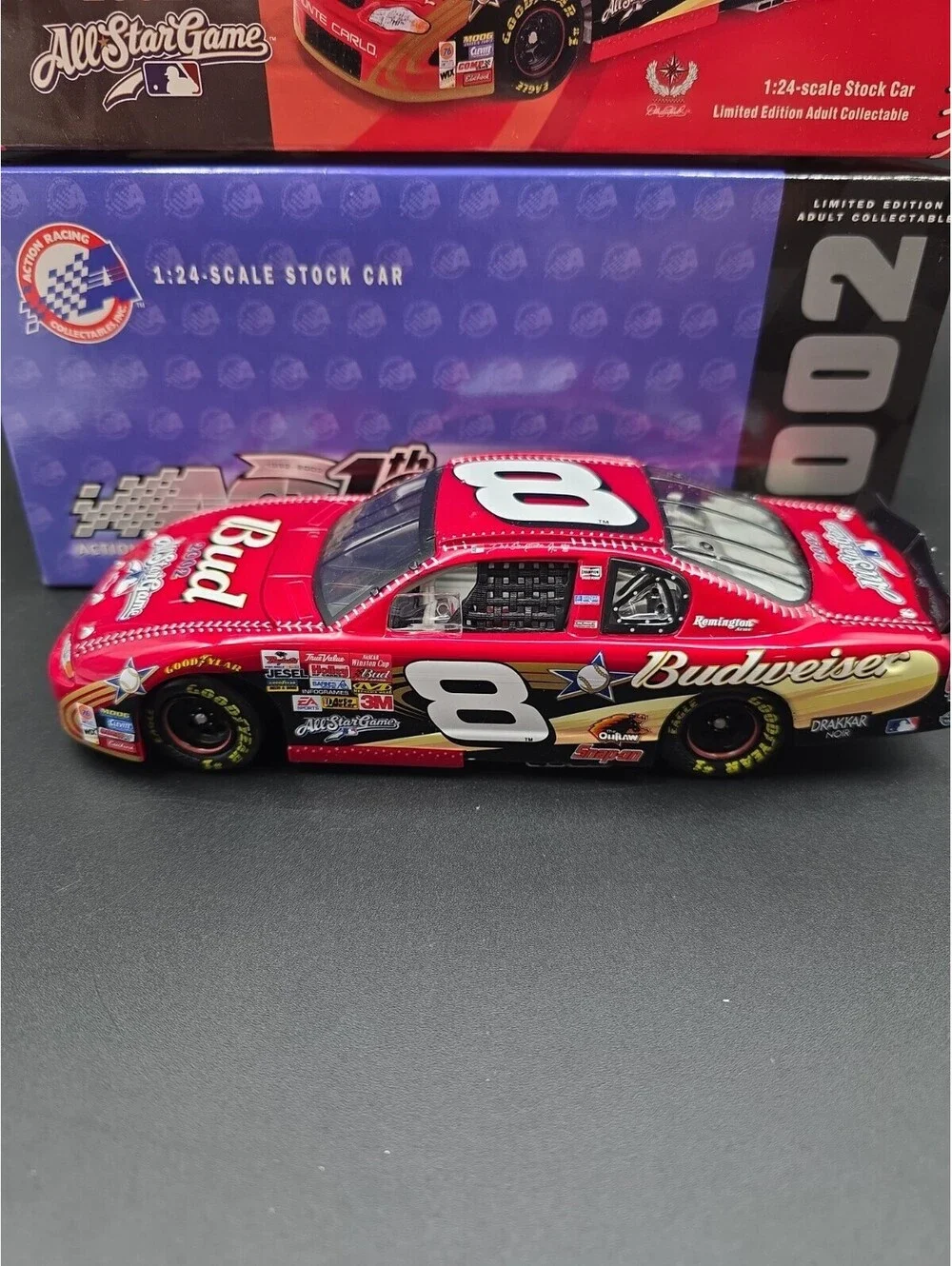 2002 Dale Earnhardt Jr No.8 Budweiser/MLB All Star Game Monte Carlo NASCAR 1:24